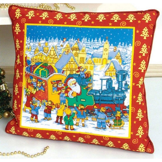 Μαξιλάρι Διακοσμητικό Χριστουγεννιάτικο Christmas Time Print 303 Cotton Viopros (40x40) 1Τεμ