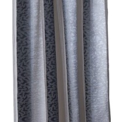 Κουρτίνα Με Τρέσα Οργαντίνα Curtains 6375 Grey Viopros (140x270) 1Τεμ