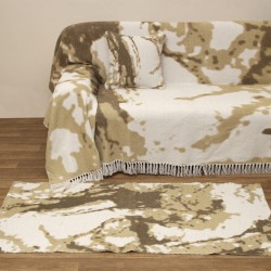 Διακοσμητικό Μαξιλάρι Throws Print 3050 Beige Cotton Viopros (40Χ40) 1Τεμ