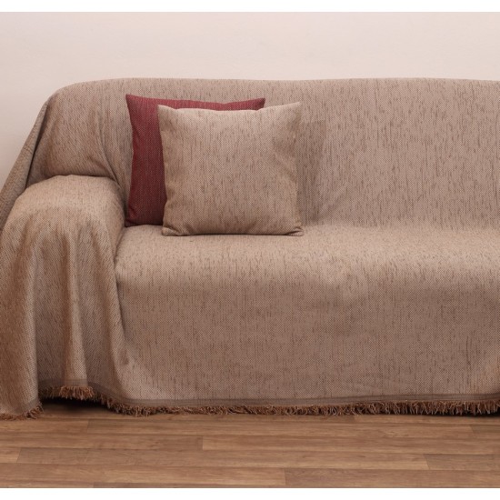 Μαξιλαροθήκη Διακοσμητική Chenille Pillowcase 2100 Solid Beige Viopros (42x42) 1Τεμ