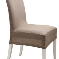 Κάλυμμα Καρέκλας Chair Covers Elegant Chocolate Ελαστικό Χωρίς Βολάν Viopros 1Τεμ