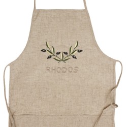 Ποδιά Με Τσέπη Kitchen Ideas 3751 Με Κέντημα Linen Viopros (50x75) 1Τεμ