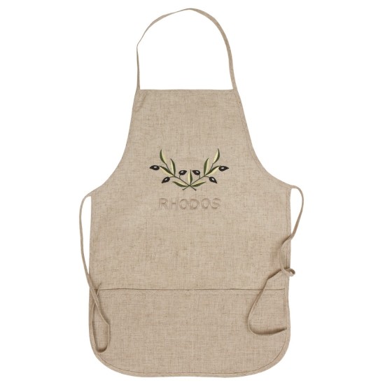 Ποδιά Με Τσέπη Kitchen Ideas 3751 Με Κέντημα Linen Viopros (50x75) 1Τεμ