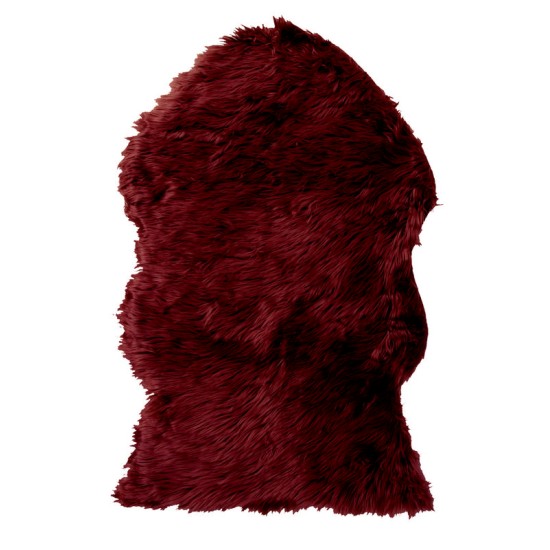 Χαλάκι Με Συνθετική Γούνα Rugs Μουτόν Μπορντώ Cotton Viopros (60x90) 1Τεμ Χαλάκι Με Συνθετική Γούνα Rugs Μουτόν Μπορντώ Cotton Viopros (60x90) 1Τεμ