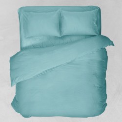 Κατωσέντονο Μονό Basic Solid Turquoise Polycotton Viopros (100x200) Με Λάστιχο 1Τεμ