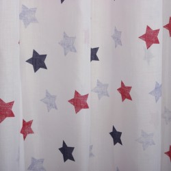 Κουρτίνα Παιδική Με Τρέσα Curtains Φράνκι Μπλέ Γάζα Viopros (140x270) 1Τεμ