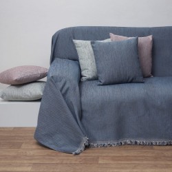Διακοσμητική Μαξιλαροθήκη Throws 2100 Blue Chenille Viopros (42x42) 1Τεμ