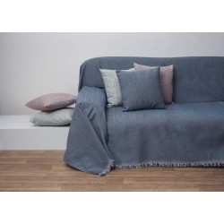 Ριχτάρι Πολυθρόνας Throws 2100 Blue Chenille Viopros (180x150) 1Τεμ
