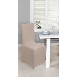 Κάλυμμα Καρέκλας Elegant Chair Covers Ελαστικό Biege Viopros 1Τεμ