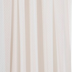 Κουρτίνα Με Τρέσα Curtains Κονφετί Πουά Λευκή Γάζα Viopros (140x270) 1Τεμ
