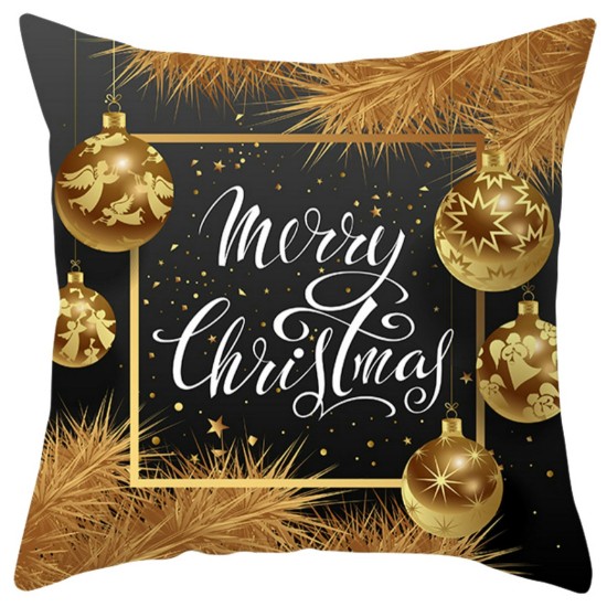 Χριστουγεννιάτικο Μαξιλάρι Διακοσμητικό Christmas 325 Με Λαμπάκια Led Viopros (45x45) 1Τεμ