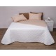 Κουβερλί Μονό Δίχρωμο 5100 Μπέζ-Εκρού Microfiber Viopros (160x240) 1Τεμ