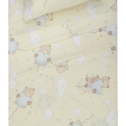 Σεντόνια Παιδικά Ημίδιπλα Σετ Kids Έβαν Cotton Viopros (120x200+25 ) Με Λάστιχο 3Τεμ