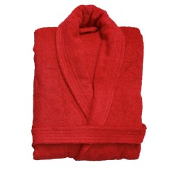 Μπουρνούζι Με Γιακά Bath Classic Red Viopros 1Τεμ
