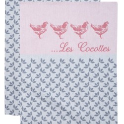 Ποτηρόπανα Σετ Kitchen Ideas 34 Jacquard Cotton Viopros (50x70) 2Τεμ