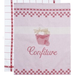 Ποτηρόπανα Σετ Kitchen Ideas 35 Jacquard Cotton Viopros (50x70) 2Τεμ