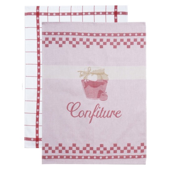 Ποτηρόπανα Σετ Kitchen Ideas 35 Jacquard Cotton Viopros (50x70) 2Τεμ