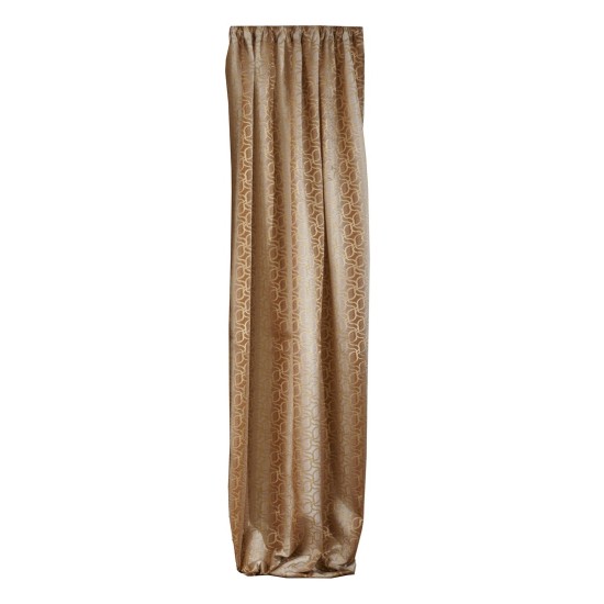 Κουρτίνα Με Τρέσα Curtains Ρεβέκα Beige Jacquard Viopros (280x270) 1Τεμ