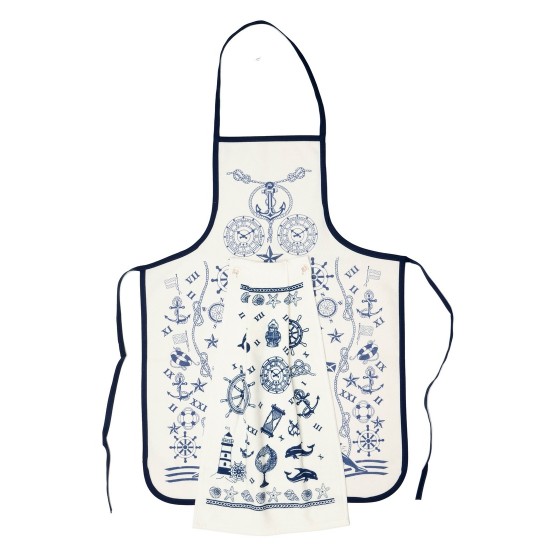 Σετ Κουζίνας 1 Ποδιά Ολόσωμη & 1 Ποτηρόπανο Σχ.8 Cotton Viopros 2Τεμ