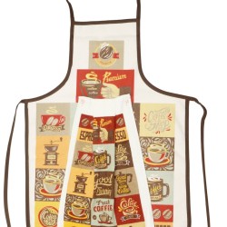 Σετ Κουζίνας 1 Ποδιά Ολόσωμη & 1 Ποτηρόπανο Σχ.9 Cotton Viopros 2Τεμ