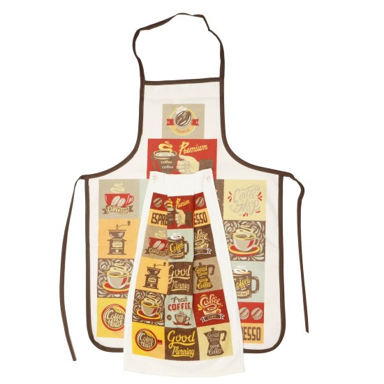 Σετ Κουζίνας 1 Ποδιά Ολόσωμη & 1 Ποτηρόπανο Σχ.9 Cotton Viopros 2Τεμ Σετ Κουζίνας 1 Ποδιά Ολόσωμη & 1 Ποτηρόπανο Σχ.9 Cotton Viopros 2Τεμ