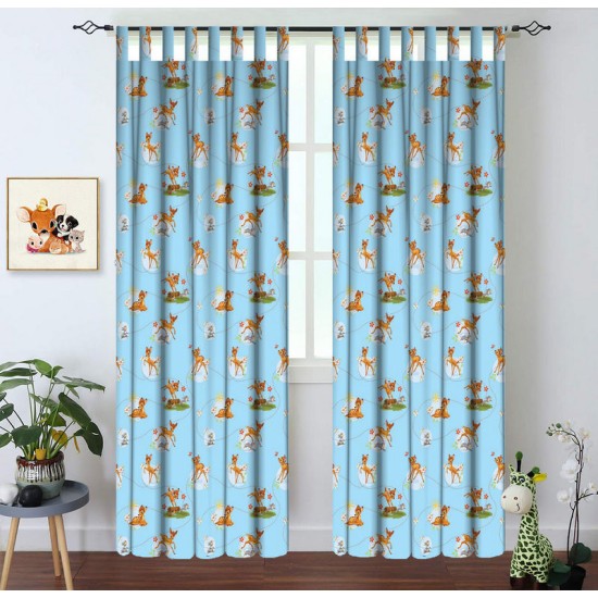 Κουρτίνα Παιδική Με Θηλιές Bambi 38 Cotton Vasilas Home (140x290) 1Τεμ