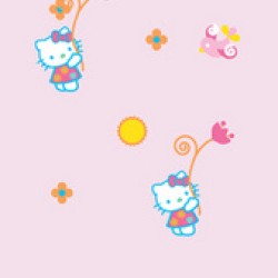 Κουρτίνα Παιδική Με Θηλιές Rame Hello Kitty HK8149-1 Vasilas Home (140x290) 1Τεμ