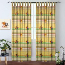 Κουρτίνα Παιδική Με Θηλιές Winnie Honeyday 20 Cotton Vasilas Home (140x290) 1Τεμ