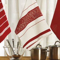 Ποτηρόπανα Σετ ΠΟΤ11-1 Cotton White Egg (50x70) 3Τεμ