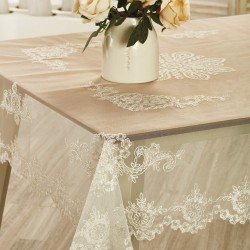 Τραπεζομάντηλο Τούλι B86 White Egg (140x180) 1Τεμ