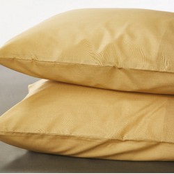 Σεντόνια Υπέρδιπλα Σετ BA100-2 Mustard Cotton White Egg (180x200+30 ) Με Λάστιχο 4Τεμ