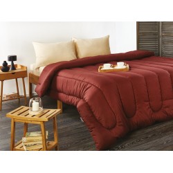 Πάπλωμα Υπέρδιπλο ΠΑΠ96-1 Terracota Microfiber White Egg (220x240) 1Τεμ