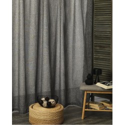 Κουρτίνα Με Τρέσα K066-15 Dark Grey White Egg (270Πx280Υ) 1Τεμ