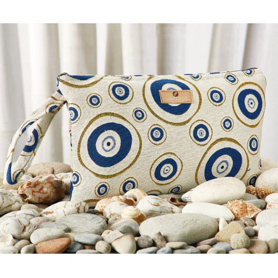 Νεσεσέρ Παραλίας Με Φερμουάρ Z 148-4 Cotton White Egg (M31xY19xΠ4) 1Τεμ