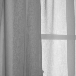 Κουρτίνα Με Τρέσα K0101-2 Medium Grey Γάζα White Egg (270Πx280Υ) 1Τεμ