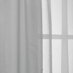 Κουρτίνα Με Τρέσα K0101-3 Light Grey Γάζα White Egg (270Πx280Υ) 1Τεμ
