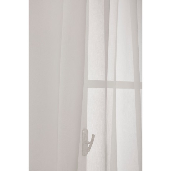 Κουρτίνα Με Τρέσα K0101-4 Off White Γάζα White Egg (270Πx280Υ) 1Τεμ