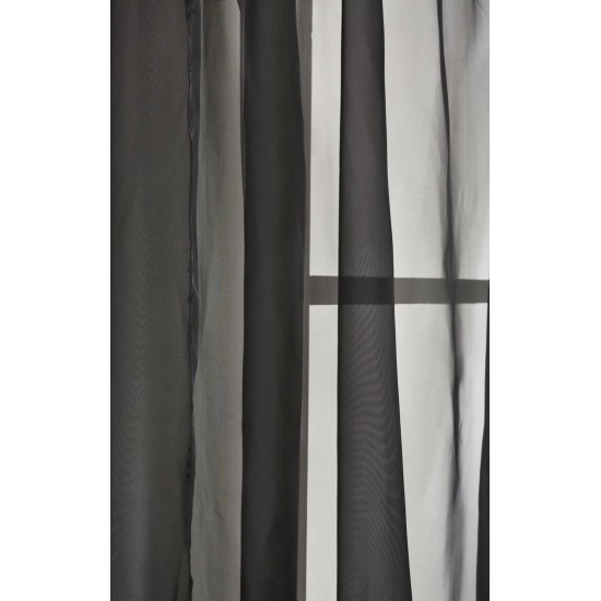Κουρτίνα Με Τρέσα K0114-1 Black White Egg (270Πx280Υ) 1Τεμ