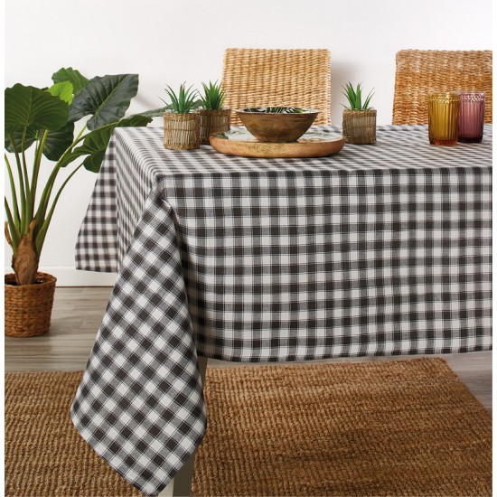 Τραπεζομάντηλο Eστιατορίου Καρώ Z124-2 Cotton White Egg (140x140) 1Τεμ