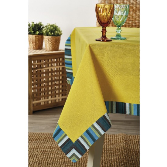 Τραπεζομάντηλο Με Φάσα Z127-1 Cotton White Egg (180x220)