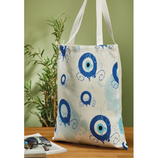 Τσάντα Ώμου Με Χερούλια Tote Bag-9 White Egg (Π33+Υ39,50+Μ39,50+Β4) 1Τεμ