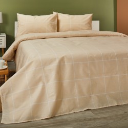 Σεντόνια Μονά Σετ BA134-1 Cotton White Egg (160x260) 3Τεμ