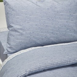 Σεντόνια Μονά Σετ BA136 Cotton White Egg (160x260) 3Τεμ