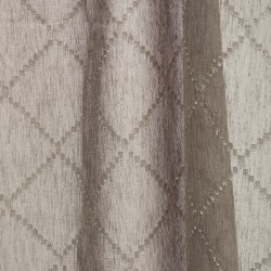 Κουρτίνα Με Τρέσα K0104-3 Sand White Egg (270Πx280Υ) 1Τεμ