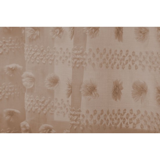 Κουρτίνα Με Τρουκς K0154-4 White Egg (270Πx280Υ) 1Τεμ