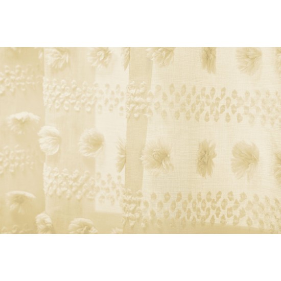 Κουρτίνα Με Τρουκς K0154-5 White Egg (270Πx280Υ) 1Τεμ