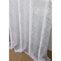 Κουρτίνα Με Τρουκς K0158-1 White Egg (140Πx285Υ) 1Τεμ