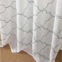 Κουρτίνα Με Τρουκς K0158-2 White Egg (140Πx285Υ) 1Τεμ