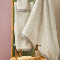 Πετσέτες Σετ Bath Towels T083-1 Modal Cotton (30x50+2x50x90) White Egg 3Τεμ