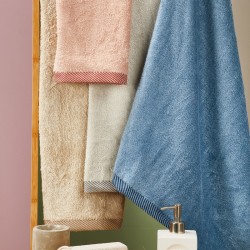 Πετσέτες Σετ Bath Towels T083-1 Modal Cotton (30x50+2x50x90) White Egg 3Τεμ